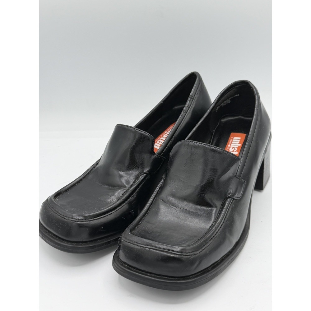 Unlisted Women's Y2K Retro Loafers Chunky Block 2" Heel Square Toe Size 7